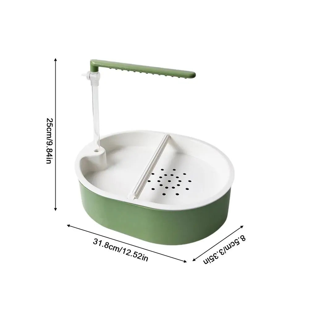 Automatic Bird Bath Pet Parrot USB Powered Bathtub Parrot Bath For Cage Indoor Parakeet Parrot Finch Cockatiel Conure Lovebird