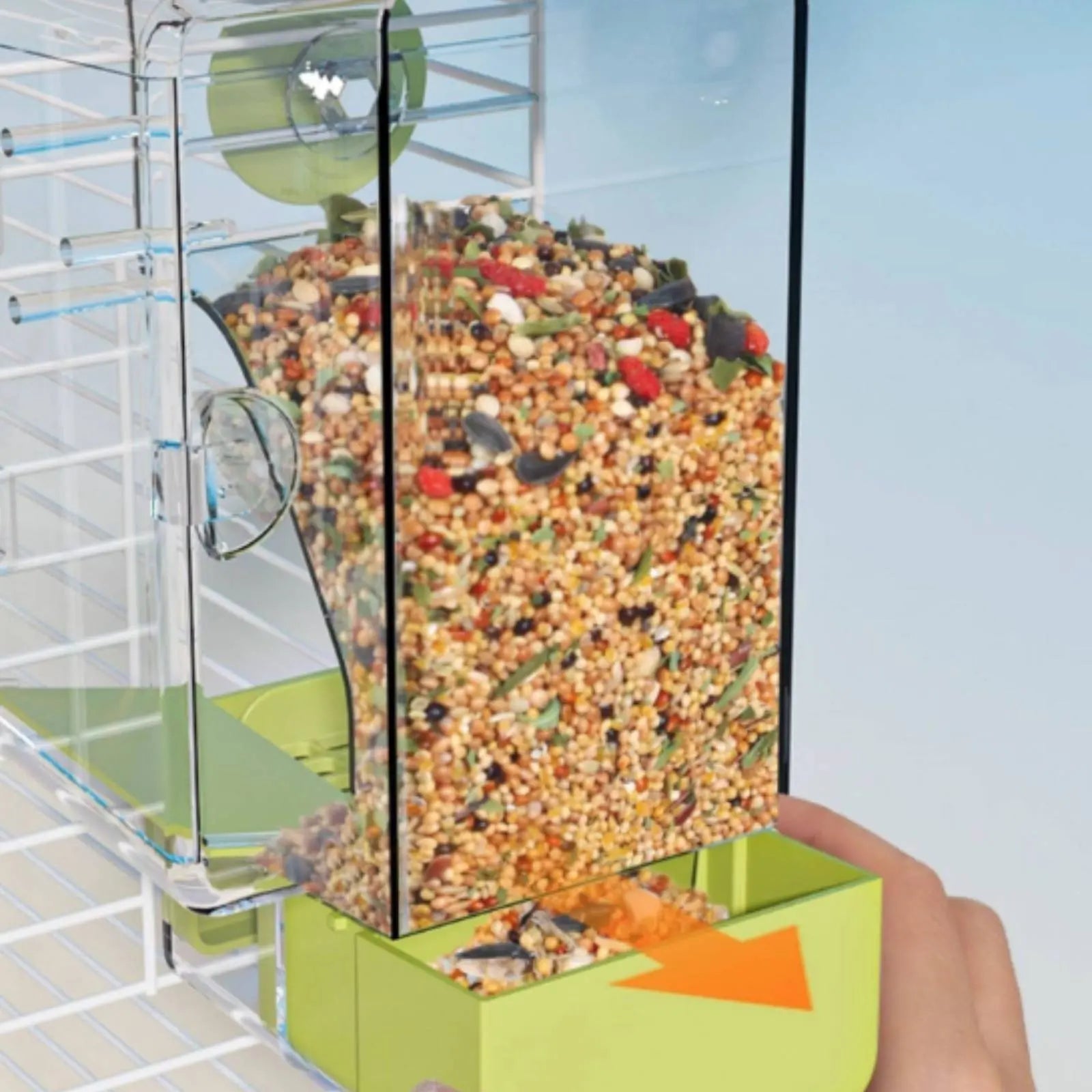 Seed Separating Feeder Splash-Resistant No Mess Bird Feeder Pet Supplies Easy to Install