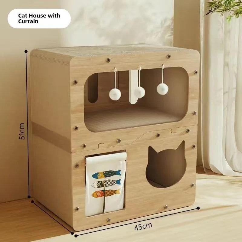 Three-layer  Scratching Board Durable Anti-scratch Non-shedding  Toy Pet Supplies  House Interactive Pet Products