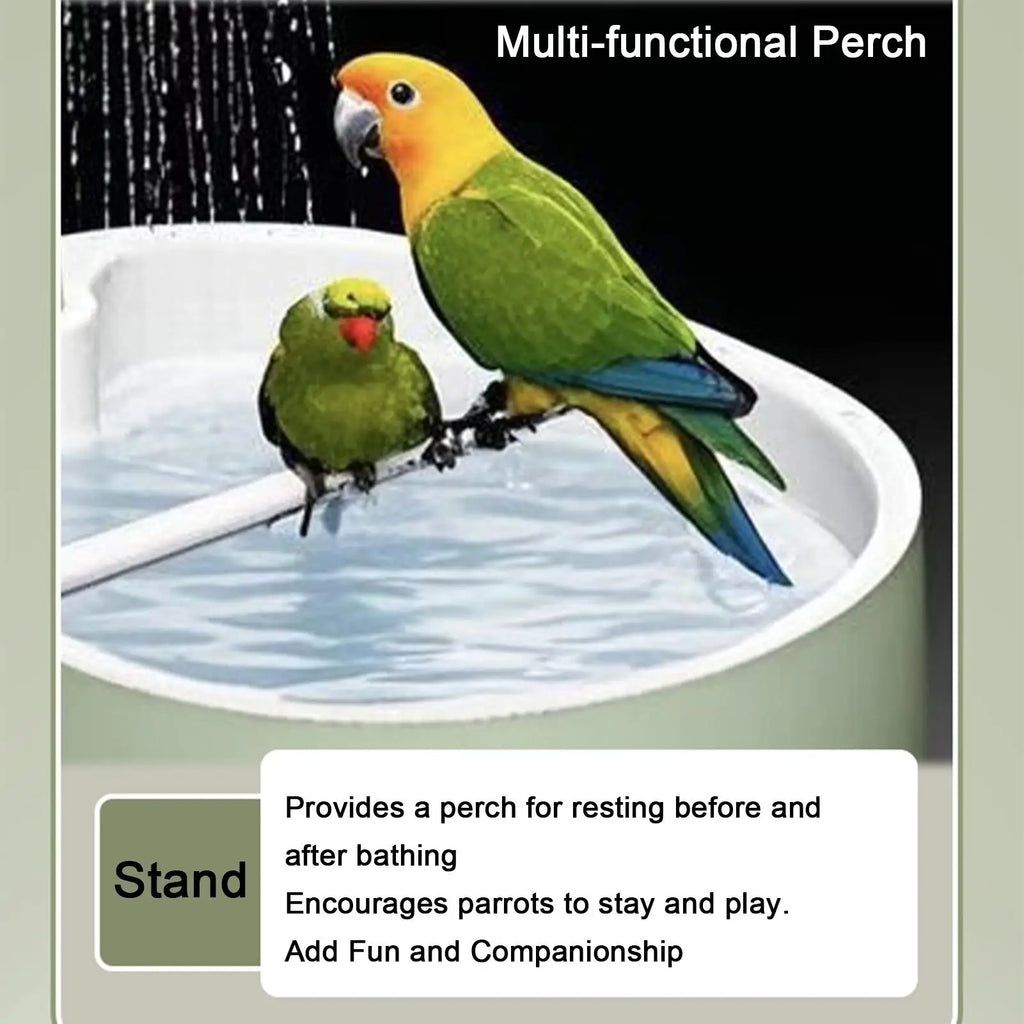 Pet Parrot USB Powered Bathtub Automatic Bird Bath Parrot Bath For Cage Indoor Parakeet Parrot Finch Cockatiel Conure Lovebird