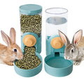 【Spot goods】35oz Hanging Automatic Food Water Dispenser Gravity Pet Auto Feeder Waterer Set for Rabbit Cat Dog Chinchilla Ferre