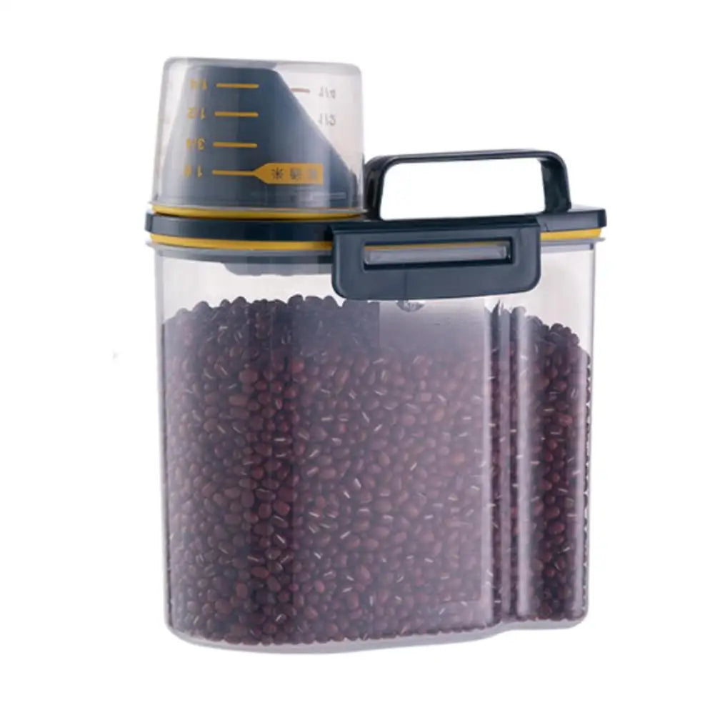 Plastic Pet Food Storage Container with Measuring Cup Durable, Large Capacity, Easy Clean Dry Airtight Pet Food Storage Bin