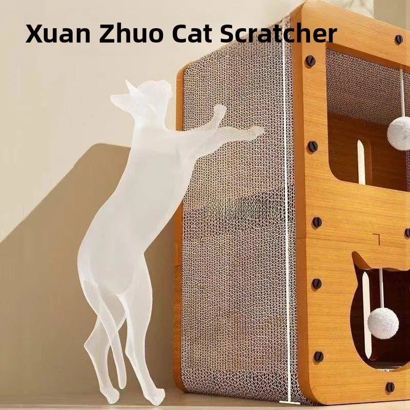 Three-layer  Scratching Board Durable Anti-scratch Non-shedding  Toy Pet Supplies  House Interactive Pet Products