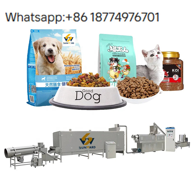 Industrial Full Automatic Pet Dog Food Making Processing Extruder Machine Pet Food Production Line