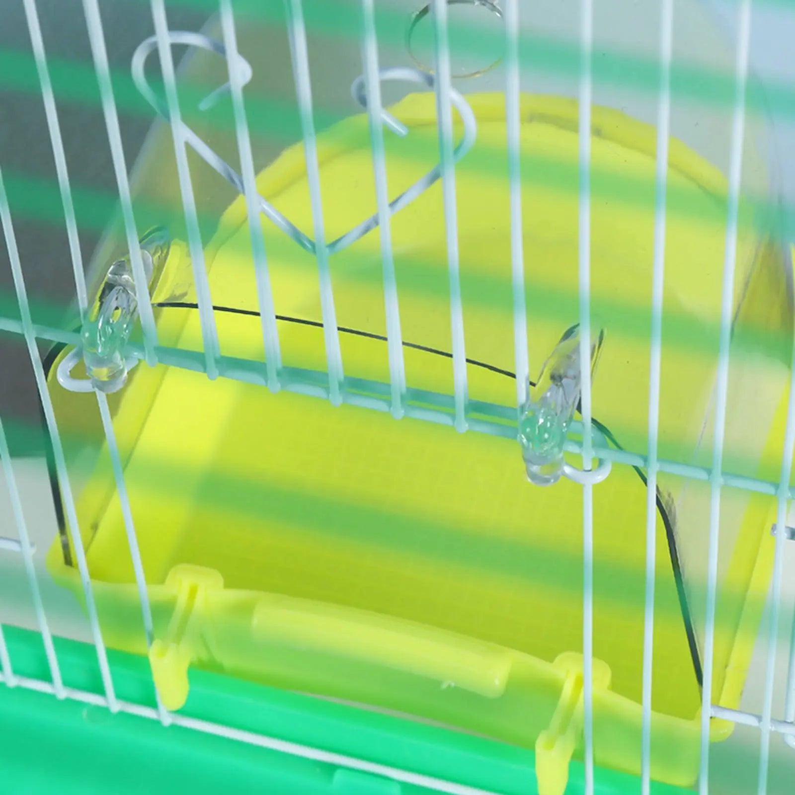 Bird Bathing Box Easy to Install Bird Shower Box Enclosure Accessory Non Pet Supply Removable Drawer