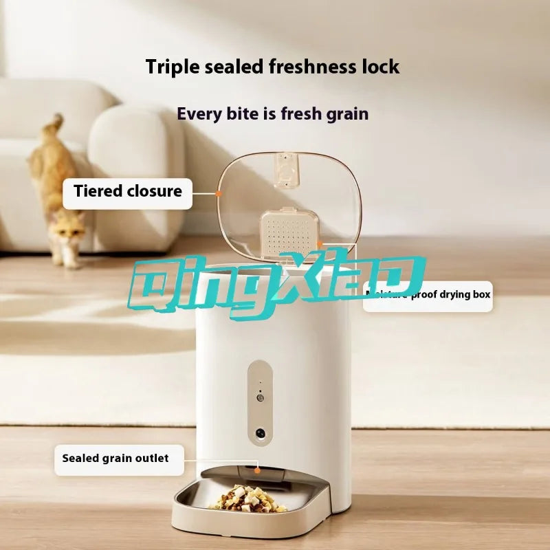 Home Multi Pet Automatic Feeder Products With Camera For Cats Dogs Smart APP Remote Control Timed Food Dispenser For Pet