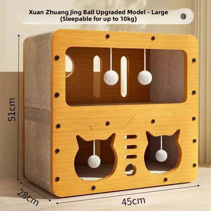 Three-layer  Scratching Board Durable Anti-scratch Non-shedding  Toy Pet Supplies  House Interactive Pet Products