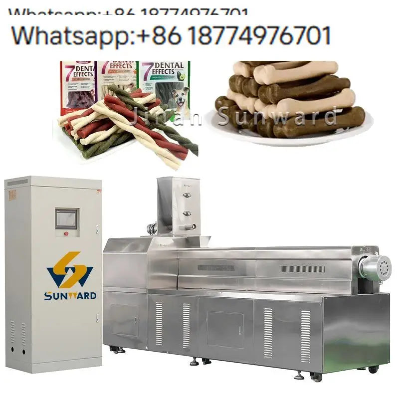Dog Chews Extruder Machine Automatic Dry Pet Chew Production Line