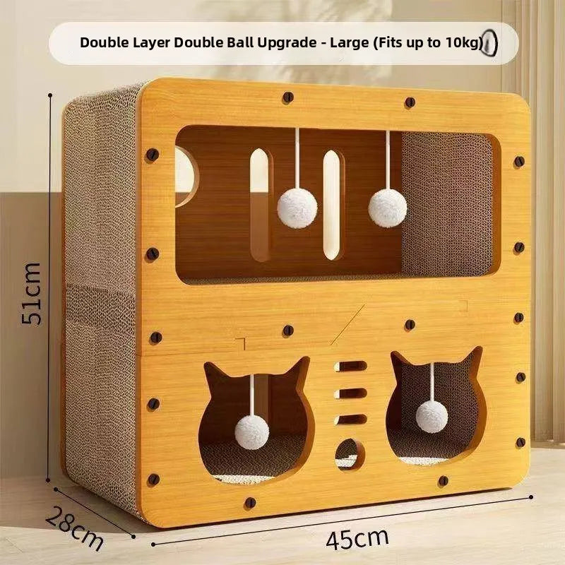 Three-layer  Scratching Board Durable Anti-scratch Non-shedding  Toy Pet Supplies  House Interactive Pet Products