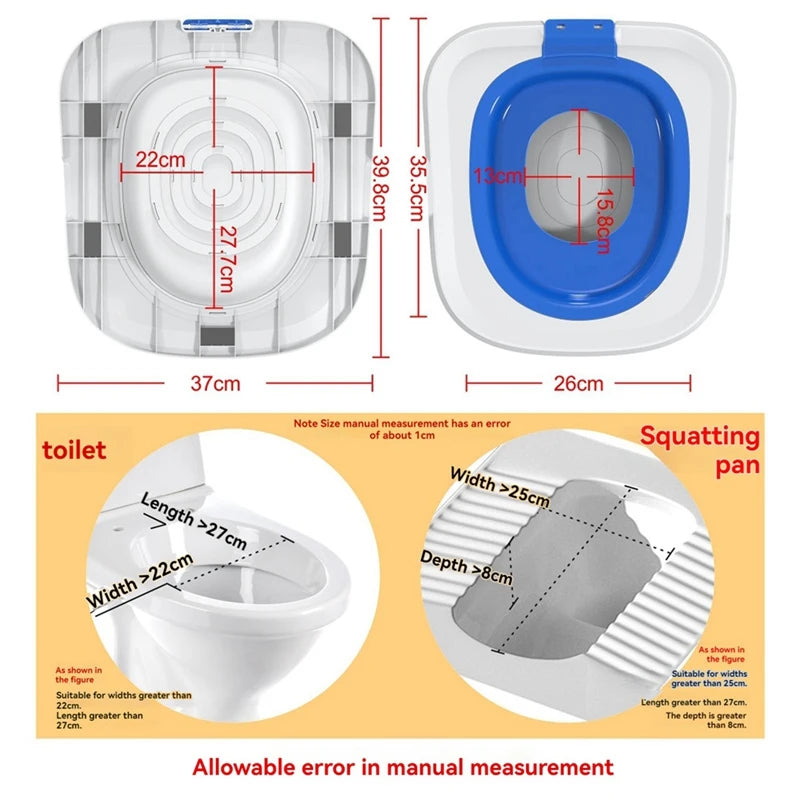 Cat Toilet Training Kit, Universal Reusable Cat Toilet Trainer, Cat Toilet Training Seat Tool for Pet Cleaning Blue-A23R