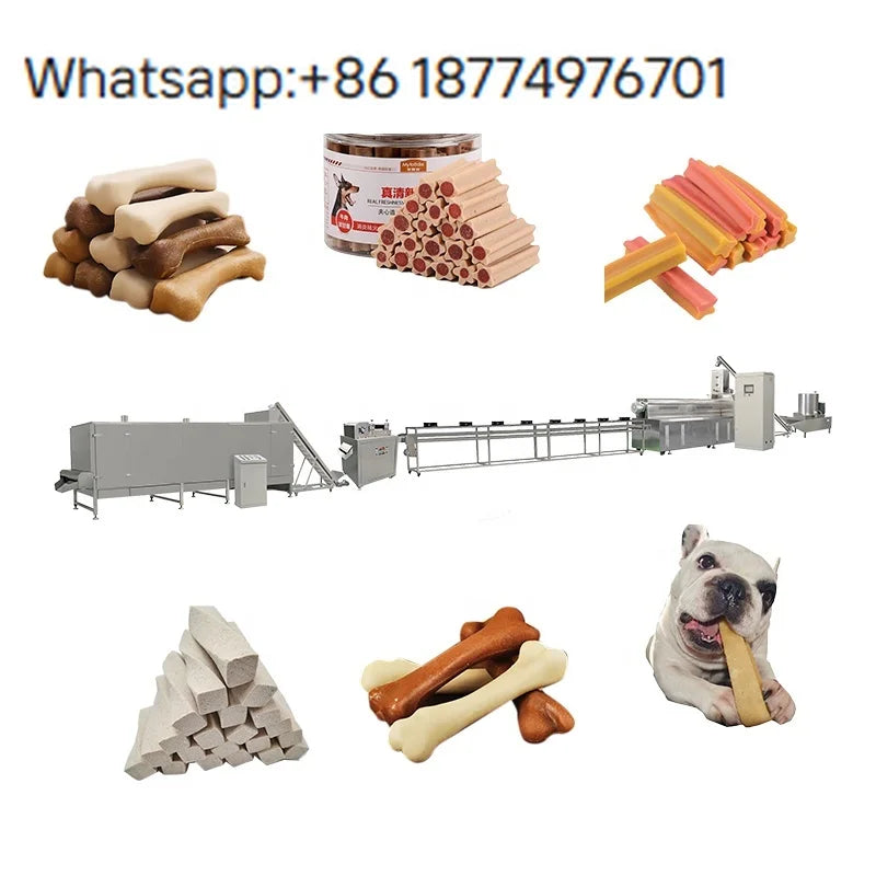 Dog Chews Extruder Machine Automatic Dry Pet Chew Production Line