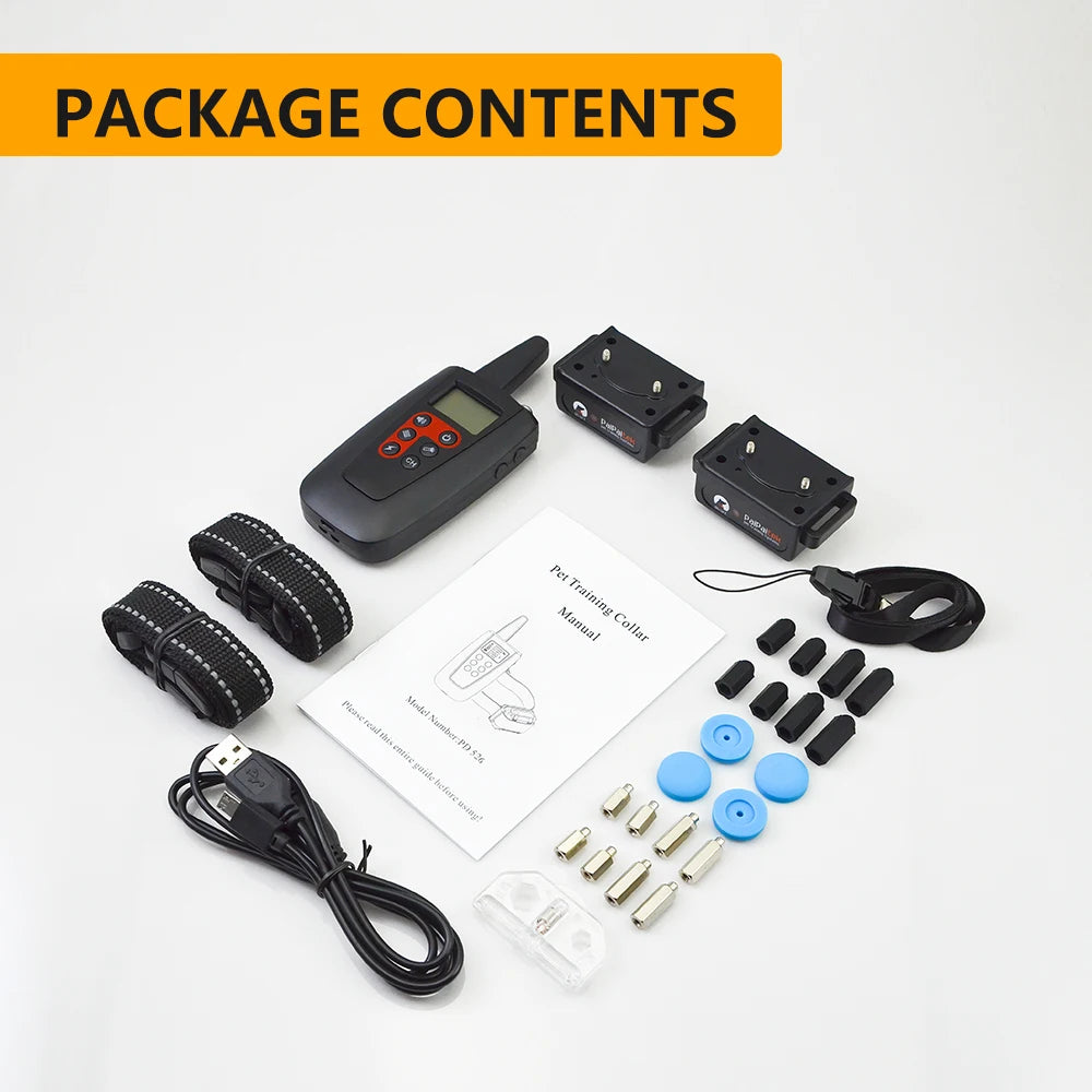 Best Quality 3300 Feet Dogs Waterproof E-Collar Remote Electric Control Pet Shock Collar Dog Training Collar