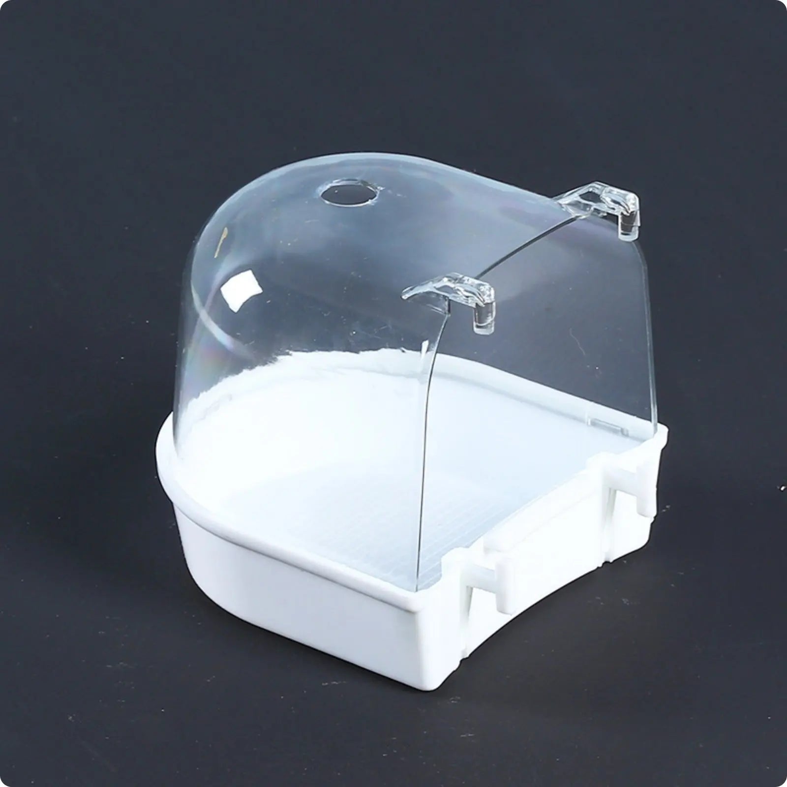 Bird Bathing Box Easy to Install Bird Shower Box Enclosure Accessory Non Pet Supply Removable Drawer