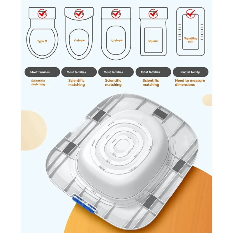 Cat Toilet Training Kit, Universal Reusable Cat Toilet Trainer, Cat Toilet Training Seat Tool for Pet Cleaning Blue-A23R