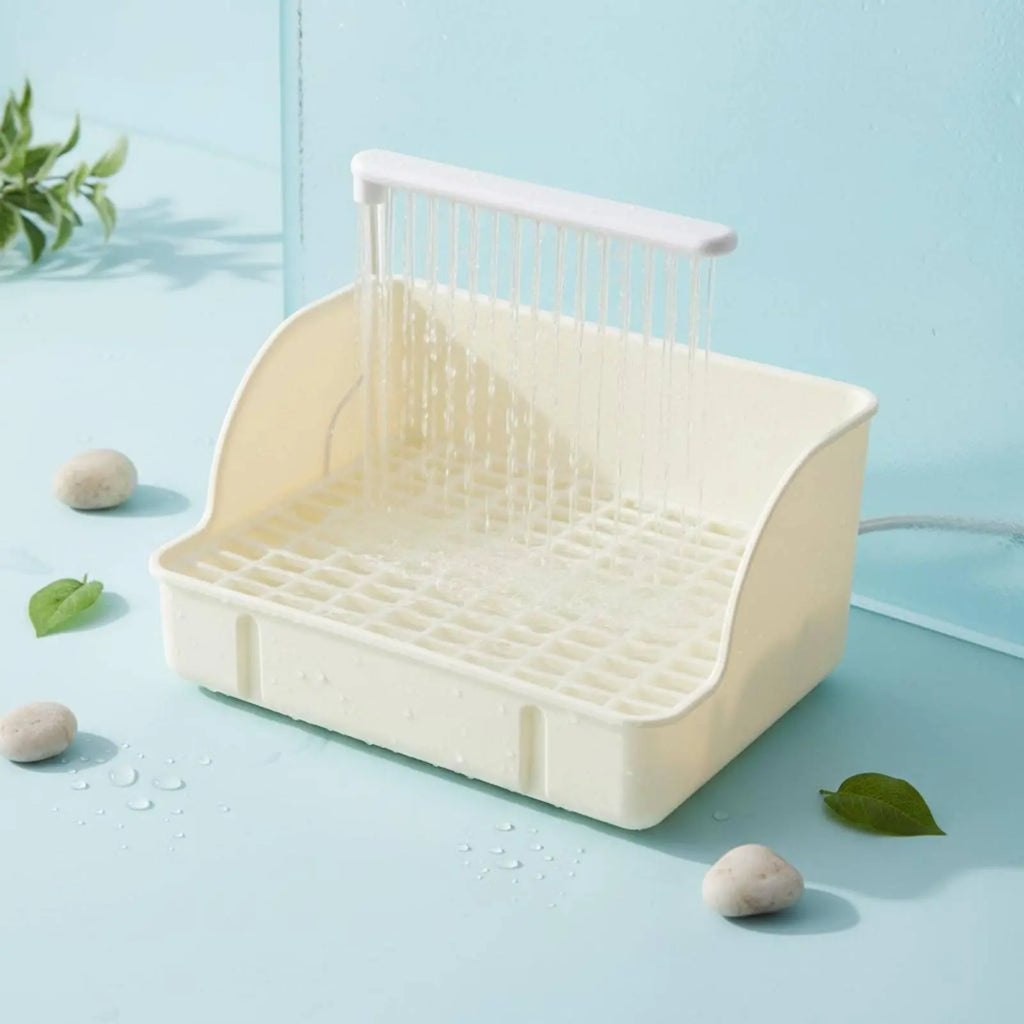 Automatic Avian Shower Easy to Clean Parrot Bathing Tub Electric Avian Water Feature Energy Saving Pet Supplies for Indoor