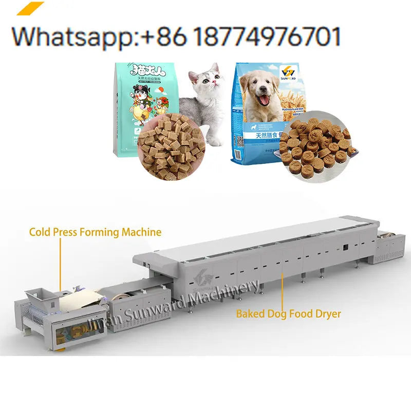 Cold Pressed Baked Dog Food Making Extruder Machine Automatic Cold Pressed Baked Pet Food Production Line