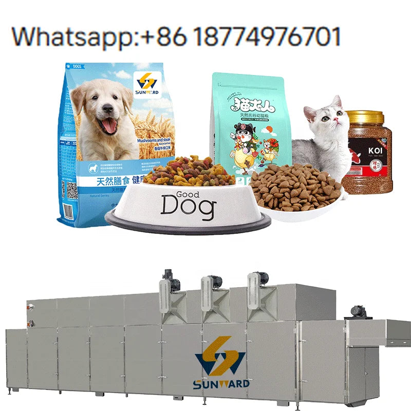 2026 High Quality Twin Screw Dry Dog & Cat Food Extruder Plant Full Automatic Pet Food Production Line