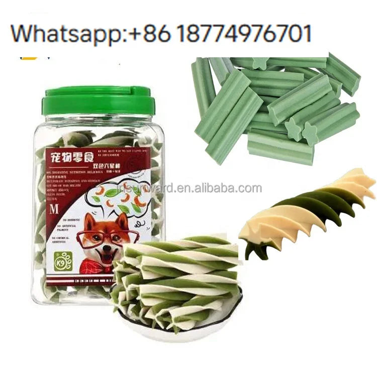 Dog Chews Extruder Machine Automatic Dry Pet Chew Production Line