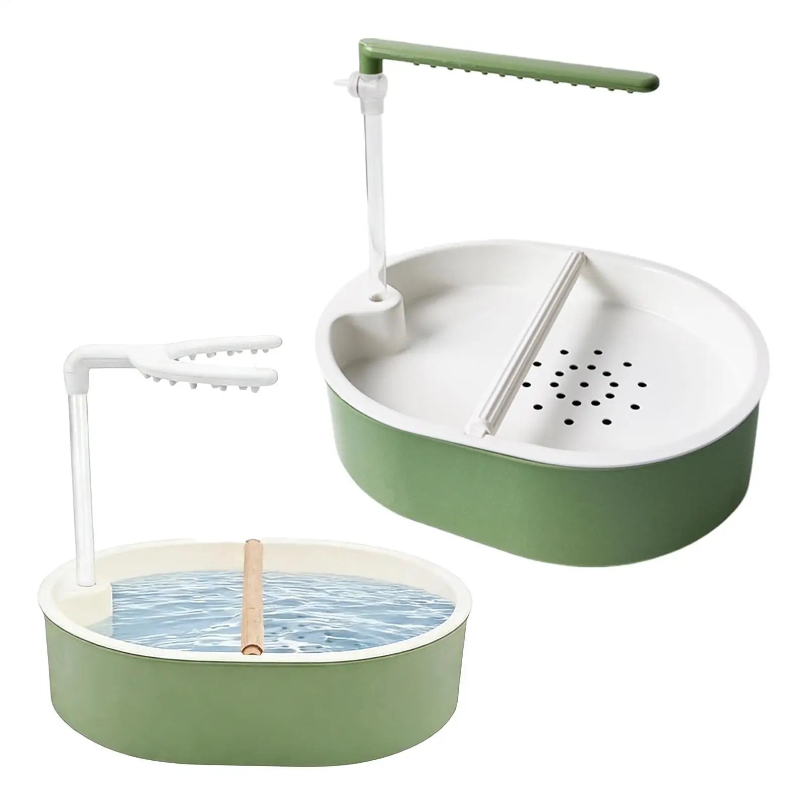 Pet Parrot USB Powered Bathtub Automatic Bird Bath Parrot Bath For Cage Indoor Parakeet Parrot Finch Cockatiel Conure Lovebird