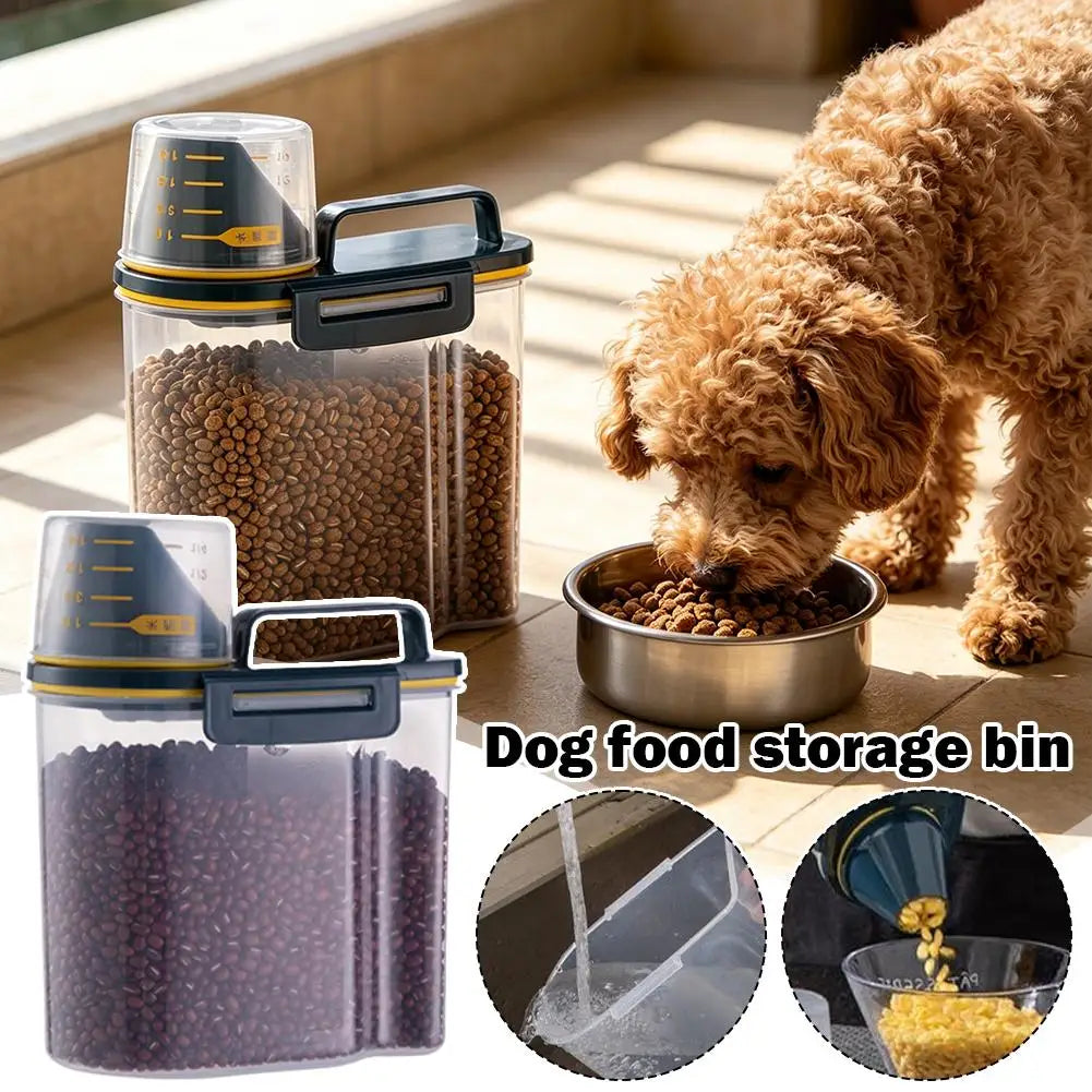 Premium Pet Food Storage Container with Airtight Seal - Durable, Large Capacity, Easy Clean & Stylish Design for Dogs & Cats