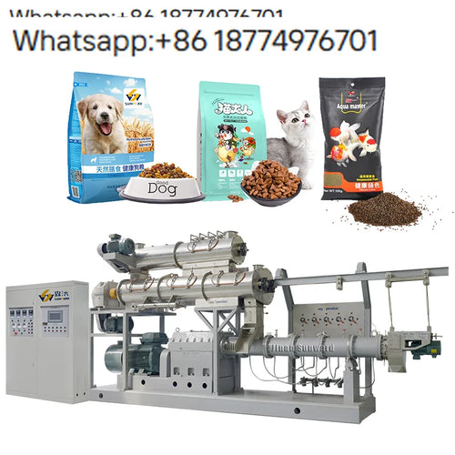 2026 New Model Twin Screw Dry Dog & Cat Food Extruder Machines Full Automatic Pet Food Production Line