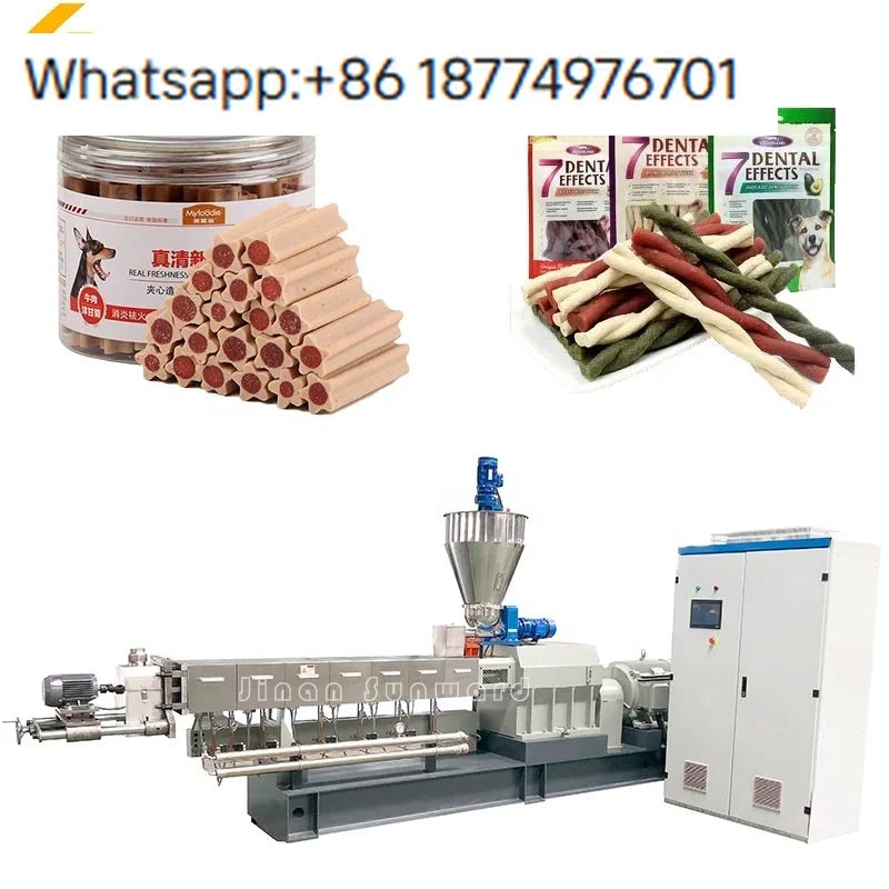 Dog Chews Extruder Machine Automatic Dry Pet Chew Production Line