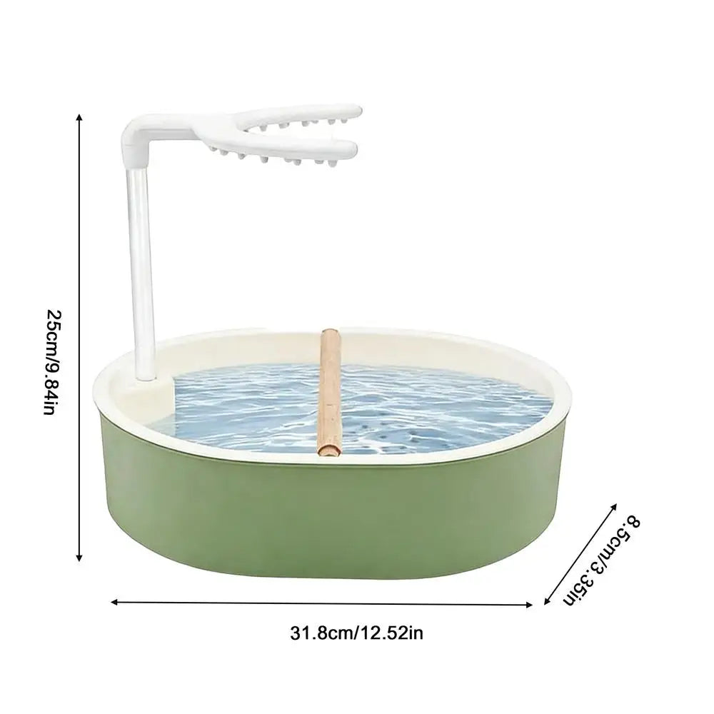 Automatic Bird Bath Pet Parrot USB Powered Bathtub Parrot Bath For Cage Indoor Parakeet Parrot Finch Cockatiel Conure Lovebird