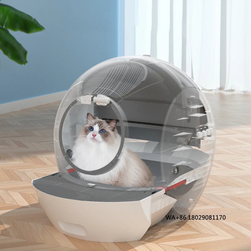 Self-cleaning Smart Pet Automated Robot Cat Box for Cats Auto Electric Cat Toilet APP